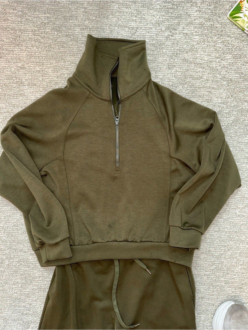 Suuksess Wide-Leg Sweatpants and quarter Zip Set - Picture 2 of 6